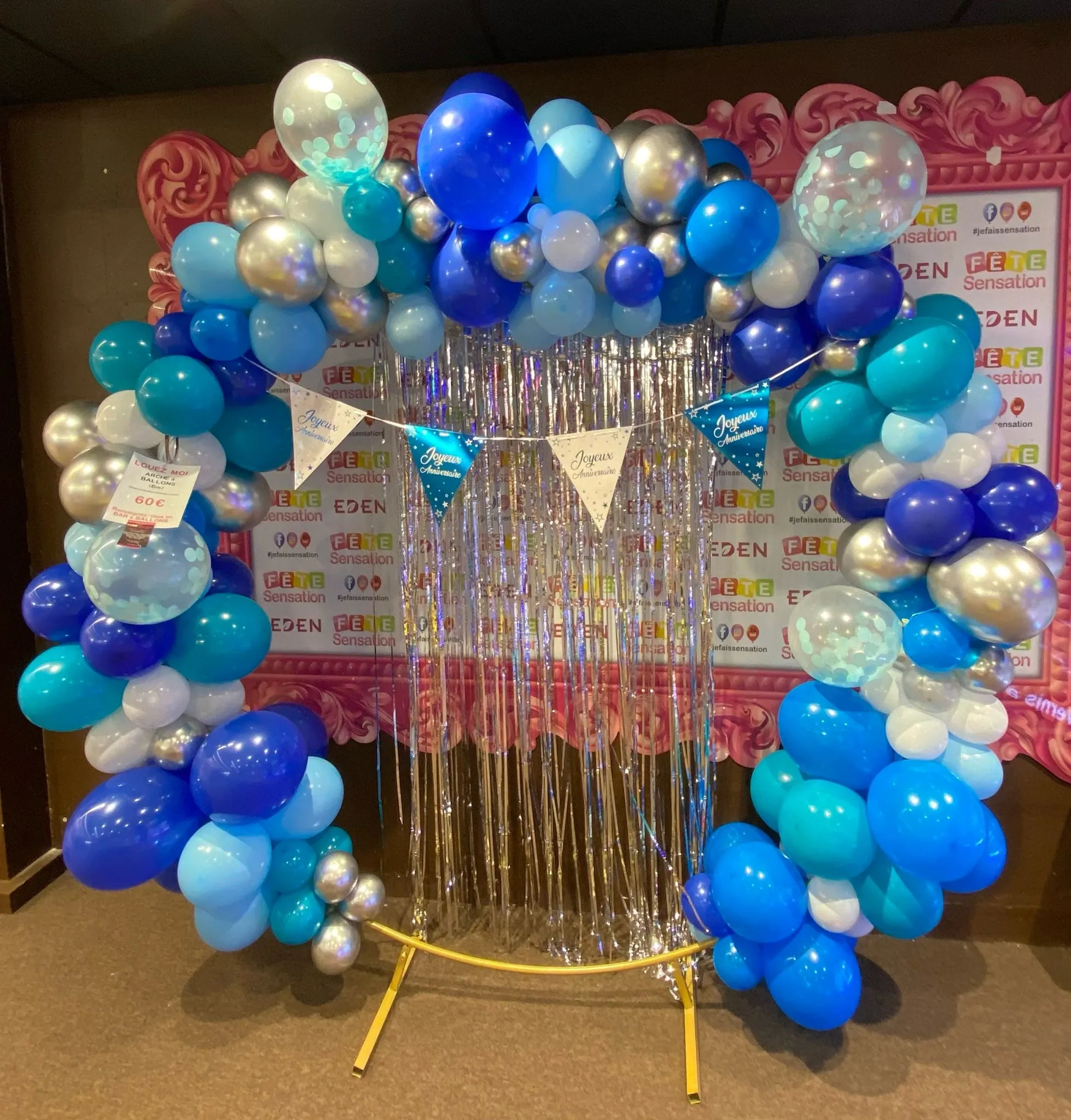 Illustration de Où louer une arche de ballons dans le 95