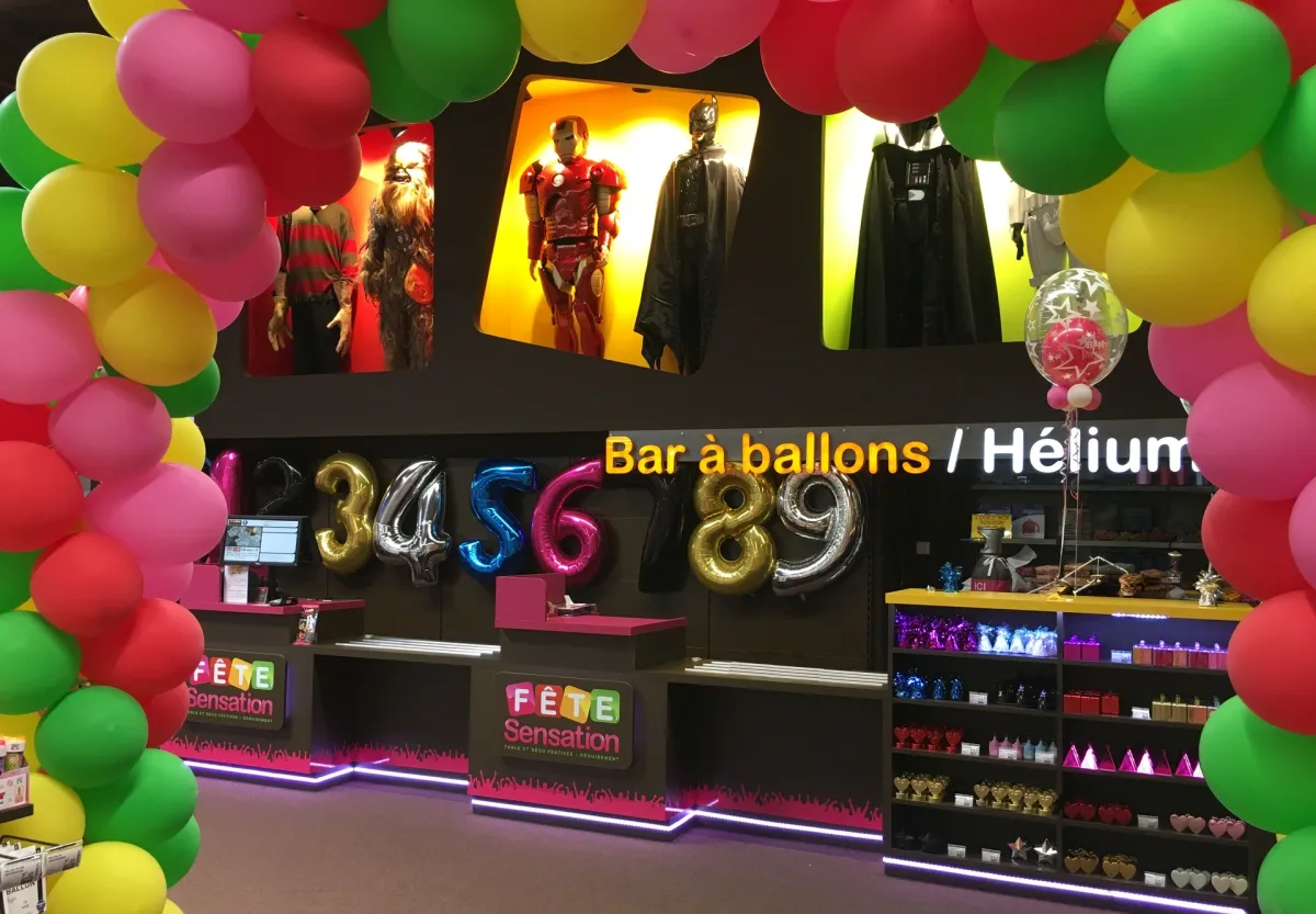 Photo de Contacter un magasin spécialisé pour un gonflage de ballons hélium en grande quantité