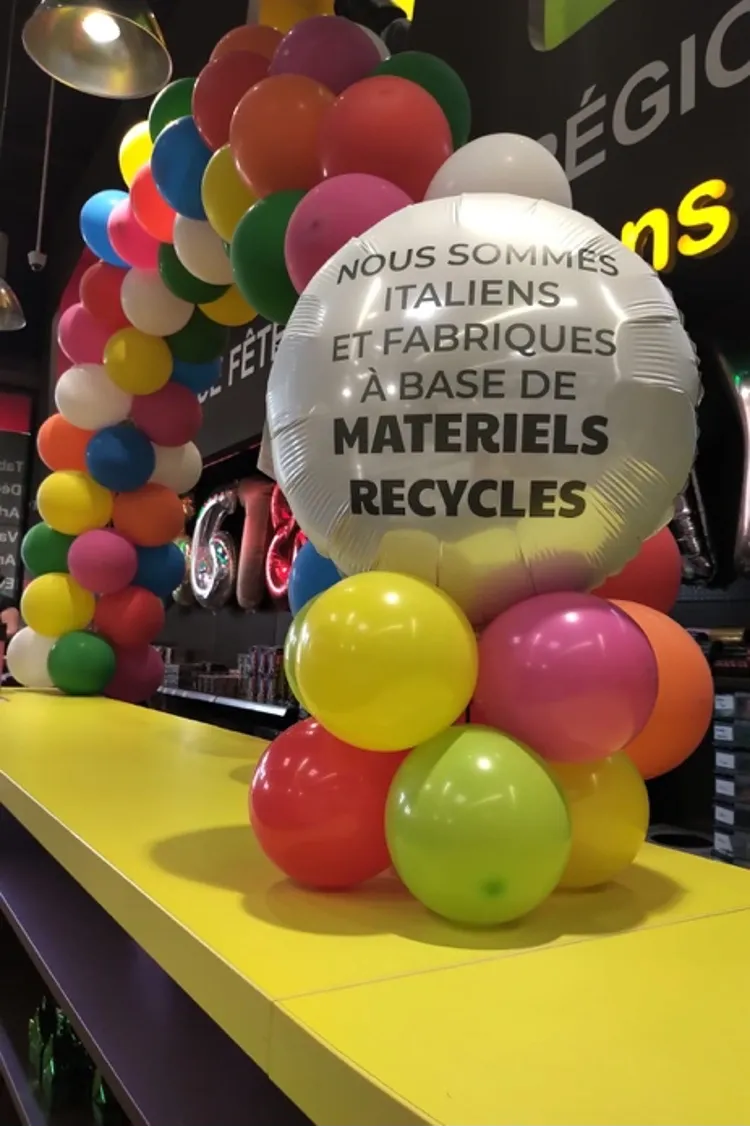 Composition ballons chiffres géants anniversaire